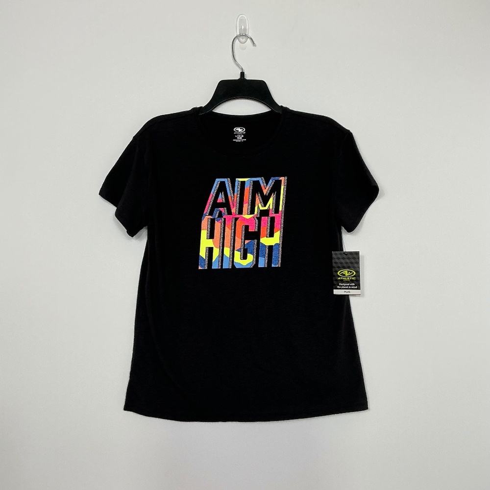 NWT Girl’s Athletic Works T-Shirt  - Size Large (10-12) Plus